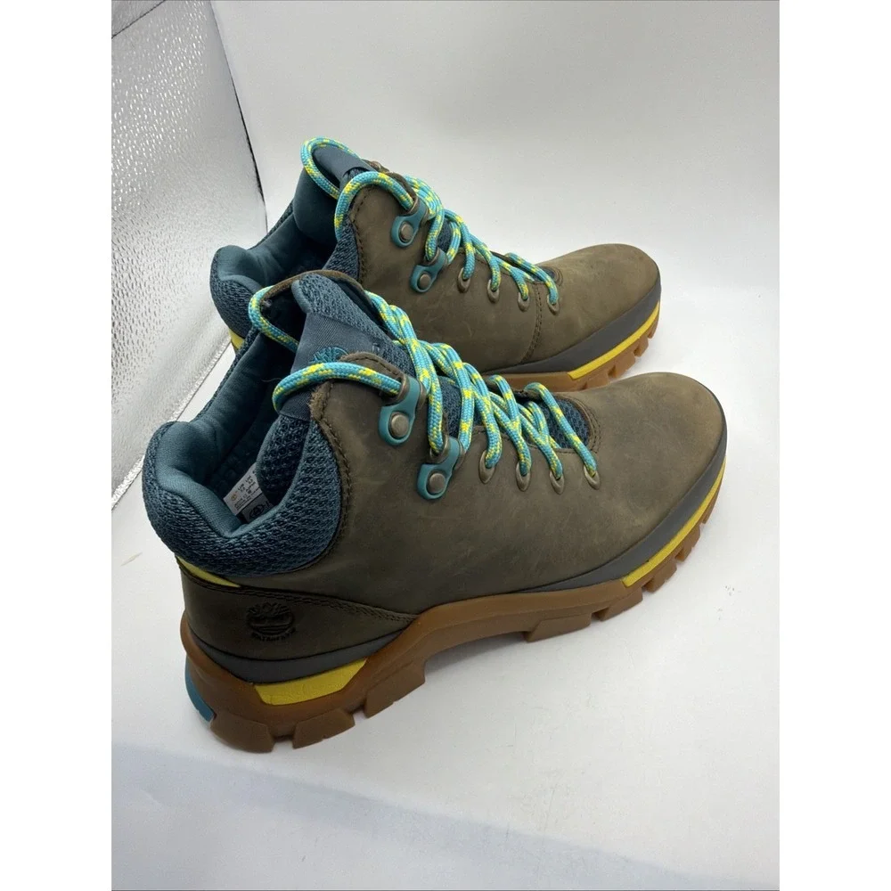 Timberland Jenness Falls Womens Olive‎ Green Waterproof Hiking Boots Size 7.5